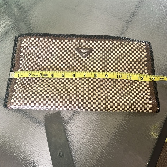 Prada Leather Woven Clutch - Picture 10 of 14